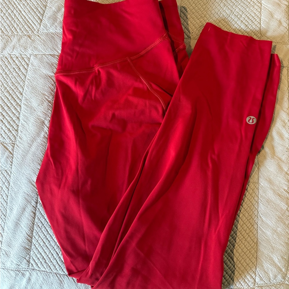 Lululemon Red Leggings